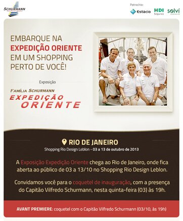 Convite Exposição Família Schurmann - Oriente no Rio de Janeiro