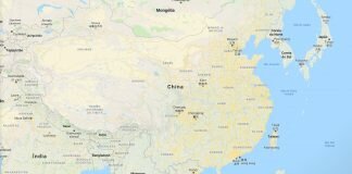 As duas Chinas Mapa da China